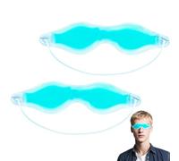 Cooling Gel Eye Mask, 2 Pack Gel Cold Pack for Puffy Eyes, Reusable Eye Mask for Dark Circles, Dry Eyes, Cold & Warm Sleep Compress for Post Surgery, Puffiness, Allergies