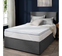 Slumberdown Gel Memory Foam 5cm Mattress Topper Single White