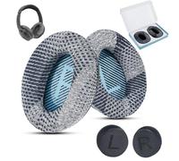 Cooling-Gel QuietComfort 35 / QC35 ii Fabric Replacement Ear Pads for Bose Headphones Cusion, Compatible with Bose QC25 QC2 QC15/ Around-Ear 2 AE2i AE2w/ SoundTrue & SoundLink Series, Blue and Black