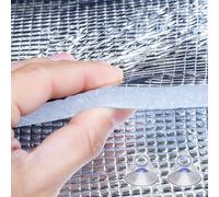 Cooling Glass Window Film, Indoor Outdoor Double-Sided Reflective Privacy Film, Sun Protection Blackout Window Cover with Suction Cups For Sunroom, Skylight, Sheet Attic, Living Room(40x100cm)