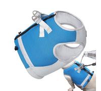 Cooling Harness - 3 Layer Cooling Fabric Harness - Reflective Strips Comfortable Safety Harness, Puppy Vest with Fib