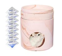 Cooling Hideaway - Summer Ice House | Hamster Retreat with 8 Reusable Ice Bags | Breathable Multi-Chamber Hideaway | Heat Protection Home | 14 cm PP and Aluminium Material