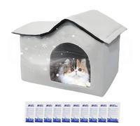 Cooling House for Cats, Cooling Shelter for Cats Outdoor Foldable with Gel Pack, Folding Cage with Cooling Gel for Pets for Garden Beach Camping