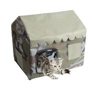 Cooling House for Cats - Shelter for Stray Cats - Closed Insulated Den for All Seasons Indoor Balcony Garden Small Dogs Puppies