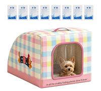 Cooling House for Dogs, Portable Insulated Bed with Carrying Handle - Cooling Station for Cats, Outdoor Street Pets, Bedroom, Balconies, Patios, Garden, Backyard