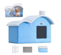 Cooling House - Insulated Pet Kennel, Foldable Shelter | Portable Cold Cabin with Outdoor Dog Ice Packs Holder for Puppy Use in the