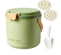 Cooling Ice Bucket, Beverage Chiller Vessel, Party Cooler Carrier, Drink Frost Container, 8.27x7.87x7.09 Inches Ice Storage Unit, Resin Freezer Box Tray, Event Server with Easy Access, Picnic Outdoor