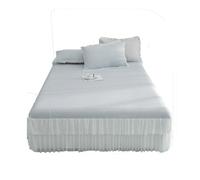 Cooling Ice Silk Mattress for Baby Soft & Firm Simple Fresh Design Perfect Home Furnishing Gray 150x200 cm - Breathable Comfort for Sweet Dreams