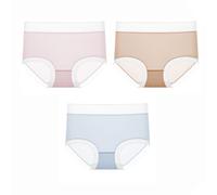 Cooling Ice Silk Pants,Women's Ultra-Thin Seamless Ice Silk Underwear, Breathable Mesh Underwear, Women's Full Coverage Underwear Set of 3,A,L