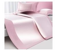 Cooling Ice Silk Summer Sleeping Mat With 2 Pillowcases Breathable Honeycomb Design For Bedroom And Living Room, Portable Foldable Mat For Adults Machine Washable