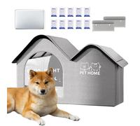 Cooling - Insulated Dog Kennel Indoor | Foldable Waterproof Shelter for Pets with 10 Ice Pack Perfect for Apartment, Balcony, Camping, Traveling, Backpacking, Outdoor or Summer Breaks