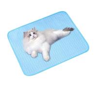 Cooling Maps for Dogs - Cool Mat for Pets | Silk Ice Bredding Portable Refloding Dog Bed | Self Cooling Pad | Solid Gel Pads | Cushion for Pets Do