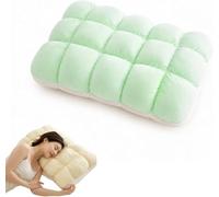 Cooling Marshmallow Puff Pillow - 2026 Upgrade, Breathable & Washable, High Resilience Neck Support For Side & Back Sleepers, Cloud-like Comfort & Skin-friendly Design Green 18.9 X 29.1 Inches