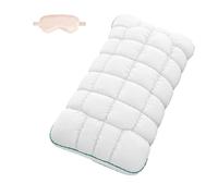 Cooling Marshmallow Puff Pillow,Cloud Bed Puff Sleep Pillows, Quilted Cool-Touch Bed Pillows,Breathable Skin Friendly Washable (White)