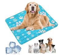 Cooling Mat Dog Cat Washable Dog Cooling Blanket Dog Cooling Mat Self-Cooling Bite Resistant Cooling Mat for Dogs Cats Cooling Dog Bed Ice Cooler Fabric Cooling Bed for Summer 70 x 55 cm (D)