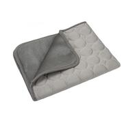 Cooling Mat Dog Mat 4 Times Effective Cat Cooling Pad Keeps Pets Cool on Hot Summer Days Easy to Clean (Grey,L-70X55)