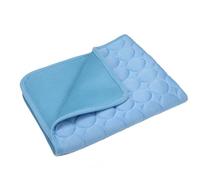 Cooling Mat Dog Mat 4 Times Effective Cat Cooling Pad Keeps Pets Cool on Hot Summer Days Easy to Clean (Grey,L-70X55)