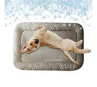 Cooling Mat Dogs, Splashproof Pet Ice Pad, 19.69x15.75in Portable Cooling Bed, Comfortable Relaxation Mats Crates for Puppies, Rabbits, Hamsters, Cats, Kitchen, Indoor, Outdoor Use