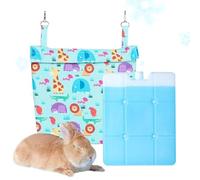 Cooling Mat for Bunny, Small Dog Cooling Mat, Portable Washable Cold Cushion Bed for Bedroom Car Garden Kennel Summer Indoor Playpen Beach Sofa