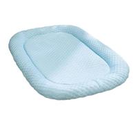 Cooling Mat for Cats and Dogs, 3D Ice Bean Technology, Medium Size Pet Cooling Bed Under 4 kg / 8 lb, Ocean Blue, Non-Stick Hair Fabric, Indoor Outdoor Use
