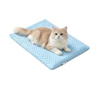 Cooling Mat for Cats, Washable Ice Silk Comfort Cushion, Indoor Cat Cooling Pad, Suitable for Rest, Sleeping, Camping, Travel, Shelters, in the Garden, Kennel, on the Sofa and Floor