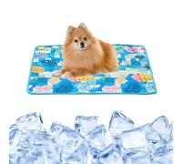 Cooling Mat for Dog/Cat - 70 x 55 cm - Cooling Mat for Dogs Cats, Cooling Blanket Dog Cats, Self-Cooling Dog Mat, Self-Cooling Mat for Pets, Summer Cooling Pad for Indoors, Outdoor and Car, L, C