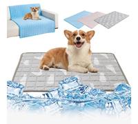Cooling Mat For Dogs,2025 Upgraded Pet Ice Silk Mats,Reusable Pet Cooling Mat Silk Mat & Cats,Washable Ice Cool For Dogs Non