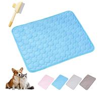Cooling Mat for Dogs and Cats, 2025 New Soft Durable Anti-Scratch Pet Ice Silk Mat, Non-Slip Self-Cooling Pad for Home, On-the-Go or in the Car (Blue, XS(40 * 30cm))