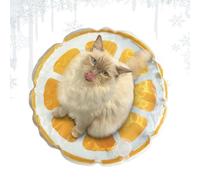 Cooling Mat for Dogs, Cat Cooling Mat - Kitten Water Sensory Pade - Creative Fruit Model Round Cooling Pitre PAD SENSORY for Rest and s