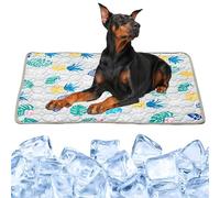 Cooling Mat for Dogs/Cats, 150 x 100 cm, Cooling Mat for Dogs, Cats, Self-Cooling Dog Mat, Self-Cooling Mat for Pets, Summer Cooling Pad for Indoors, Outdoors, Car, B, XXL