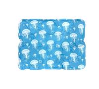 Cooling Mat for Dogs Cats Portable Washable Pet Self cooling Beds Mats Comfort Summer Dog Bed for Home Outdoor with Breathable Gel Technology (Blue, 40x50cm)