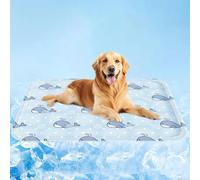 Cooling Mat for Dogs, Gel Pet Cooling Pad, Waterproof & Easy Clean Summer Chill Mat for Large Medium Dogs, Cats, Pressure Activated Cooling Bed