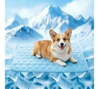 Cooling Mat for Dogs, Q-Max>0.5 Washable Dog Cooling Mat, Portable Kennel Cooling Pet Pad for Summer, Non-Slip & Non-Toxic Arc-Chills Dog Bed Mat & Crate Pad for Extra Large Dog