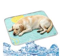Cooling Mat for Dogs Scratch-Proof Hot Summer Cushion | Ice Silk Pet Cooling Mat for Camping Travel Shelter Backyard Kennel Resting Small Medium Breeds (Green)