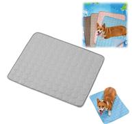 Cooling Mat for Dogs Waterproof Reversible Pet Cooling Pad Washable Ice Silk Cool Mats & Sleeping Pad for Indoor or Outdoor Pet Self Cooling Crate Mats Portable (2,Large)