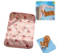 Cooling Mat for Dogs Waterproof Reversible Pet Cooling Pad Washable Ice Silk Cool Mats & Sleeping Pad for Indoor or Outdoor Pet Self Cooling Crate Mats Portable (9,Large)