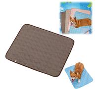 Cooling Mat for Dogs Waterproof Reversible Pet Cooling Pad Washable Ice Silk Cool Mats & Sleeping Pad for Indoor or Outdoor Pet Self Cooling Crate Mats Portable (4,Large)
