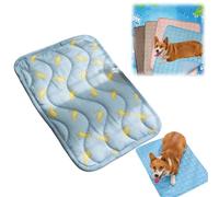 Cooling Mat for Dogs Waterproof Reversible Pet Cooling Pad Washable Ice Silk Cool Mats & Sleeping Pad for Indoor or Outdoor Pet Self Cooling Crate Mats Portable (11,Large)