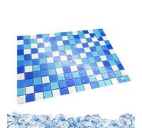 Cooling Mat, Glass Lightweight, Bite-Resistant Bed - Hamster Cooling Bed, for Older Puppies on Hot Summer Days in the Car in the Box at Home in the Living Room Bedroom Outside for Playing and
