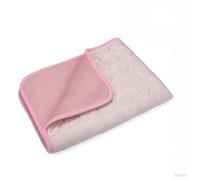 Cooling Mat, HeatRelief Cooling Bed for Dogs, Dog Self Cool Mat Large, Foldable Pet Cooler Pad for Car, Sofa, Floor, Non-Slip Bottom, Machine-Washable (pink, S-50x40)