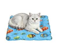 Cooling Mat - PVC Sleeping Mat for Pets | Cooling Blanket for Dogs, Foldable Resting Mattress, Gel Self Pad, Ideal for Dogs and Cats in Hot Summer for Cats, Cages, Patios, Fah