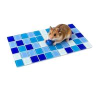 Cooling MatFor Bunny - Scratch Resistant Pet Sleeping Cushion, Hamster Cooling Mat, Small Animal Ice Bed Chinchilla Chilling Pad | Thermal Relief Crate MatFor Dwarf Bunny Ferrets Squirrel