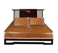 Cooling Mattress Pad - Bamboo Bed Mat, Soft and Smooth Cushion, Breathable Sleep Solution for Hot Weather, Double Bed 150x195cm, Perfect for Comfortable Sleep