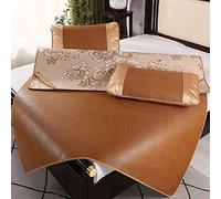 Cooling Mattress Pad for Summer Bamboo Foldable Bed Mat Reversible King & Twin Size Rattan Bed Sleep Solution Breathable Cooling Cover with Pillowcase Home Use.