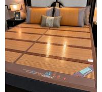 Cooling Mattress - Summer All-Weather Fold Sleeping Mat, Bamboo Double-Sided Rattan Mat for Home, School, Dorm
