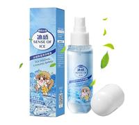 Cooling Mist - 100ml Ice Coołing Spraÿ, Rapid Refrigerant Spray | Mint Summer Coòling Agent For Clothes, Refreshing Sports śt, Portable Travel, Camping, Outdoor Activities, Sun Relief & Heat Exhau