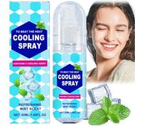 Cooling Mist Spray for Face and Body,Instant Cooling Relief for Hot Weather,Hydrating Face Mist with Natural Mint,Refreshing Foot and Body Spray,Quick Cool Down Spray