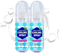 Cooling Mist Spray for Hot Weather, Summer Cooling Spray for Face and Body, Natural Mint Sprays, Personal Rapid Agent Coolings,Heat Stroke Prevention for Sports, Outing, Camping (2)