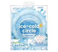 Cooling Neck Tube, Wearable Neck Cooling Ring for Hot Weather, Reusable 18℃/64℉ Ice Ring Neck Cooler for Outdoor Workers, Neck Ice Pack Wrap for Summer Heat (Blue)