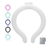 Cooling Neck Wrap with Insulated Bag, Reusable Ice Neck Ring & Body Cooler for Summer Heat, Wearable Cooling Tube Maintains 18°C/64°F for Outdoor, Sports, Travel (White)